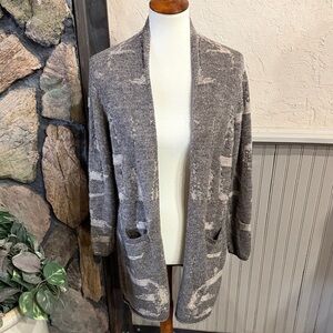 Elliott Lauren Charcoal Open-Front Cardigan
